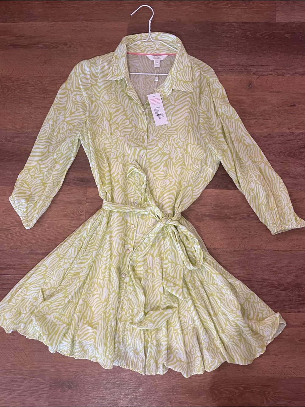 Lilly Pulitzer Floral Garden Melony Shirt Dress Wedding NWT Resortwear Size 14